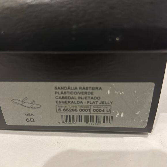 Aqua NWT Teal Flat Jelly Straps Sandals. - Picture 2 of 5